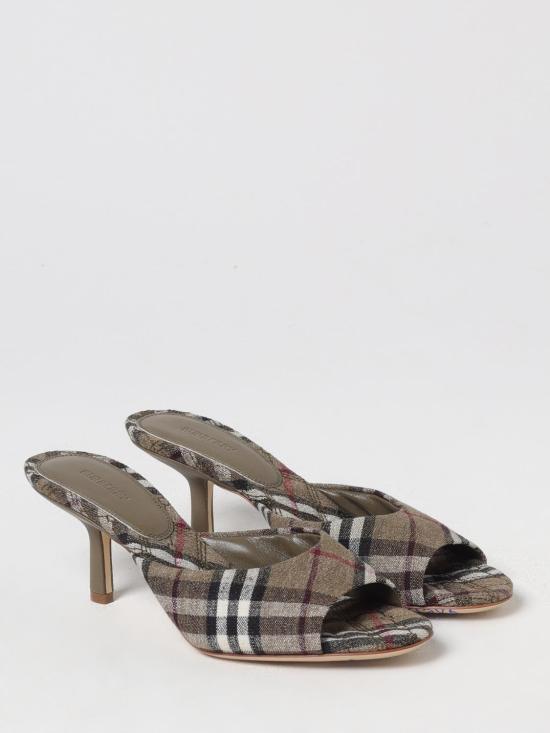 25FW 버버리 체크 뮤즈 뮬 8105116 Brown - BURBERRY