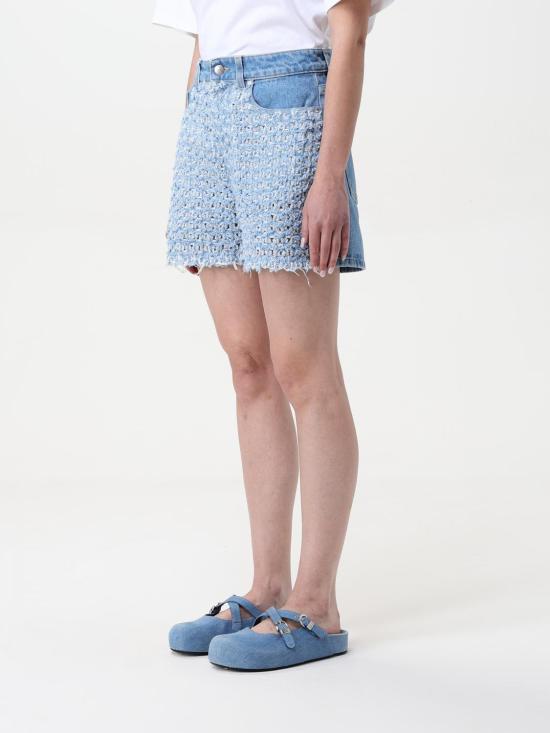25FW 스텔라 맥카트니 숏팬츠 6D03673SQH06 4125 Gnawed Blue - STELLA MCCARTNEY