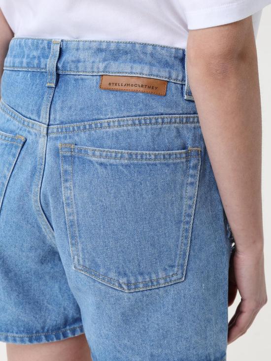 25FW 스텔라 맥카트니 숏팬츠 6D03673SQH06 4125 Gnawed Blue - STELLA MCCARTNEY