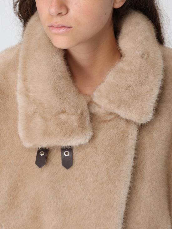 25FW 핑코 페이크 퍼 케이프 103837A2PI C60 Beige - PINKO