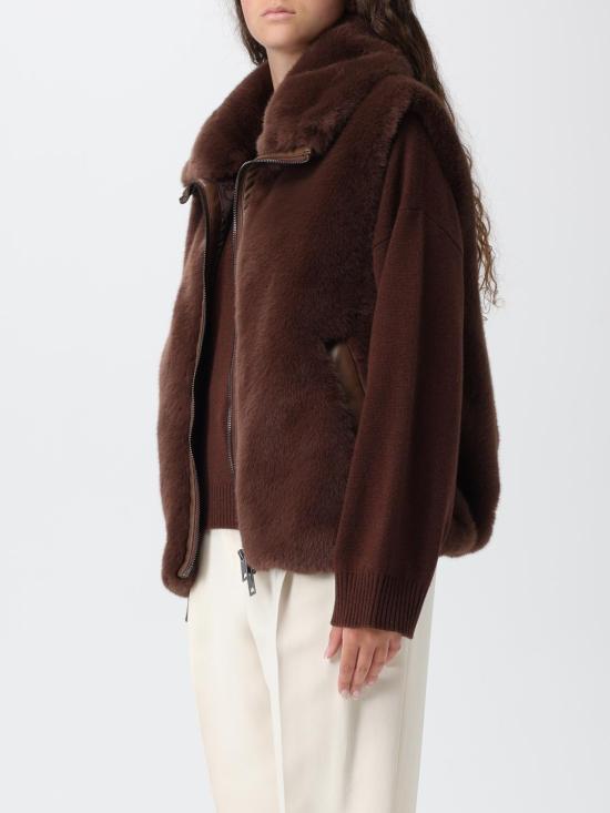 25FW 핑코 코트 105107A2WN L74 Brown - PINKO