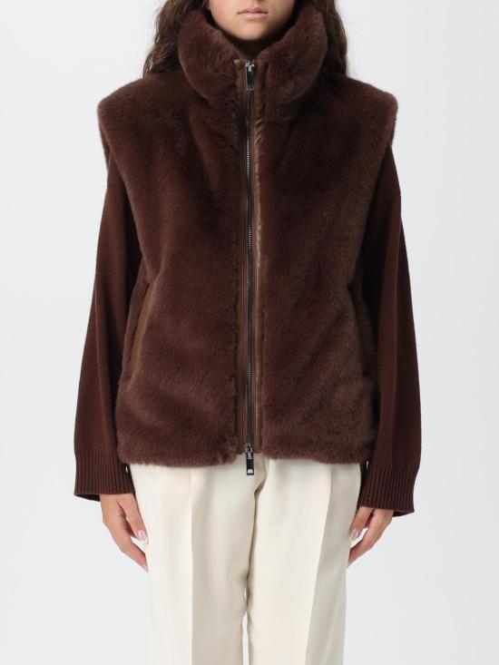 25FW 핑코 코트 105107A2WN L74 Brown