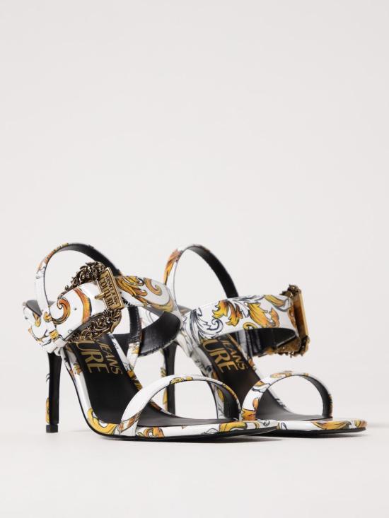 25SS 베르사체 뮬/슬리퍼 78VA3S71ZS366 G03 White - VERSACE