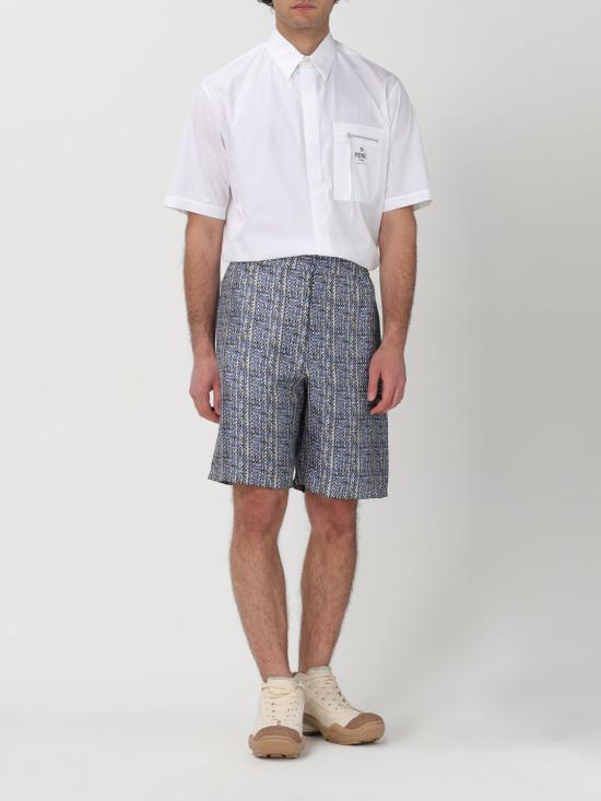  펜디 숏팬츠 FB0936AR6F F04V6 Blue - FENDI