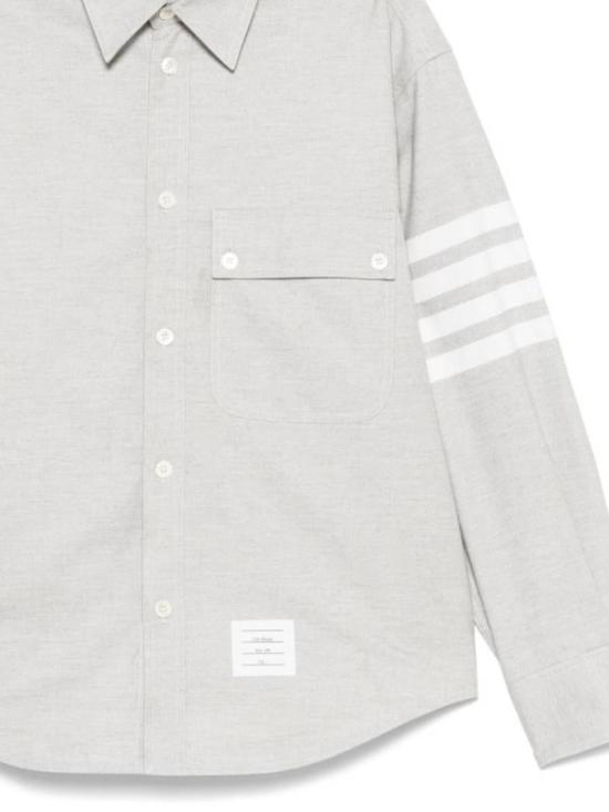 25FW 톰브라운 긴팔 셔츠 MWL420AF0325035 Grey - THOM BROWNE
