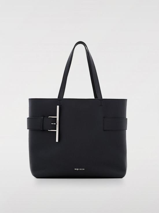 25FW 알렉산더 맥퀸 토트백 8135321VDDM 1000 Black