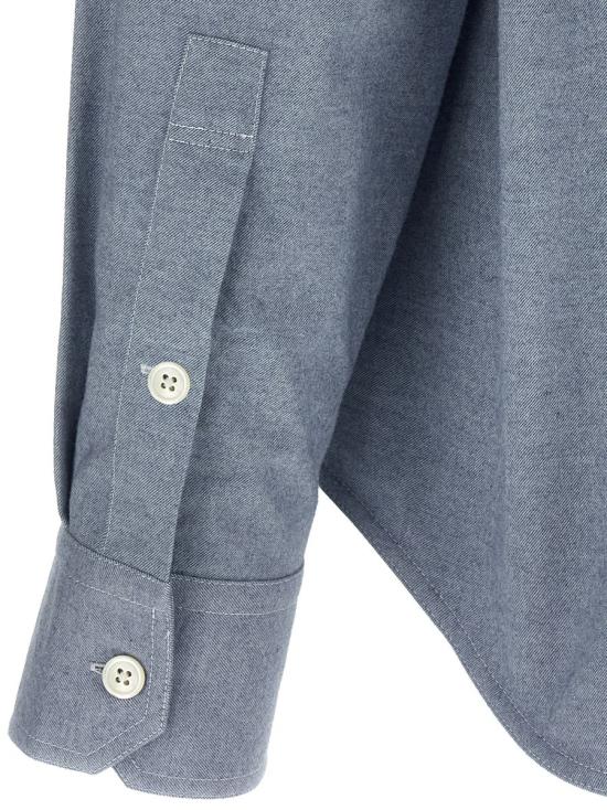 25FW 톰브라운 긴팔 셔츠 MWL420AF0325480 BLUE - THOM BROWNE
