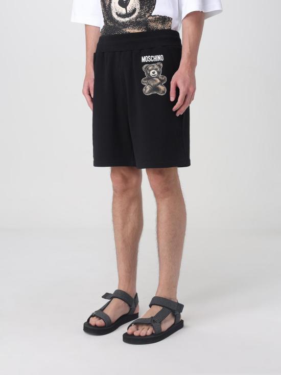 25FW 모스키노 숏팬츠 03460228 1555 Black - MOSCHINO