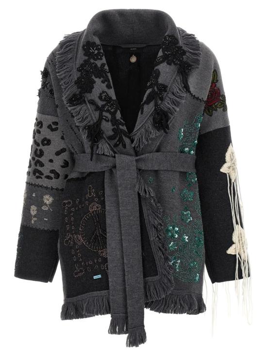 25FW 알라누이 가디건 LWHB064E25KNI00707840784 MULTICOLOR