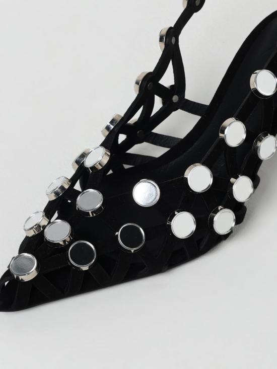 25FW 디 아티코 뮬/슬리퍼 250WSH00844LBT007SA 100 Black - THE ATTICO