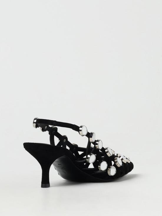 25FW 디 아티코 뮬/슬리퍼 250WSH00844LBT007SA 100 Black - THE ATTICO