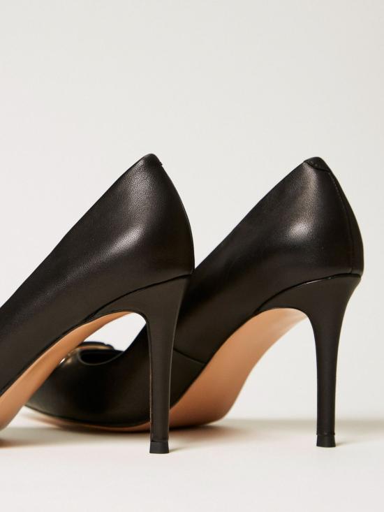 25FW 트윈셋 뮬/슬리퍼 252TCP032 00006 Black - TWINSET