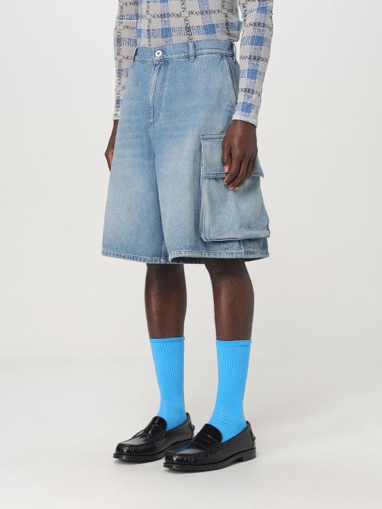 25FW JW앤더슨 숏팬츠 DT0108PG1735 804 Gnawed Blue - JW ANDERSON