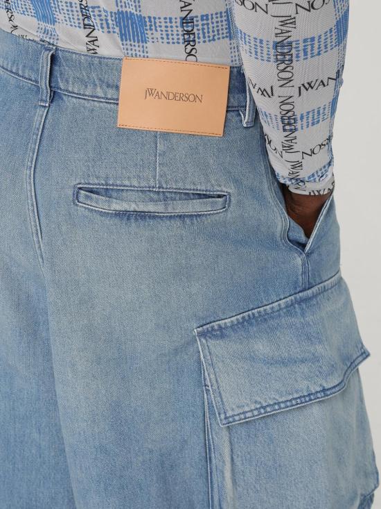 25FW JW앤더슨 숏팬츠 DT0108PG1735 804 Gnawed Blue - JW ANDERSON
