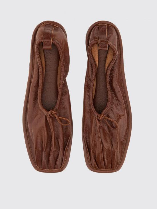 25SS 헤레우 플랫 슈즈 PUNSSWFS25 CHESTNUT Brown - HEREU
