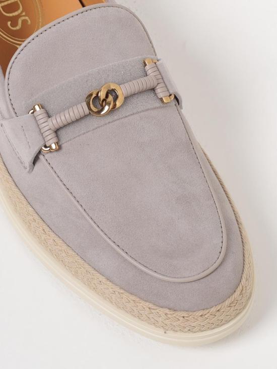 25FW 토즈 미니 버클 스트랩 스웨이드 로퍼 XXW92K0HZ00D8W 9999 Grey - TODS