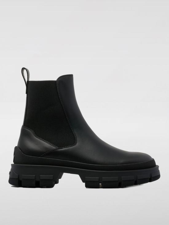 25FW 몽클레어 헤비아 첼시 레더 부츠 4F00200M4646 999 Black