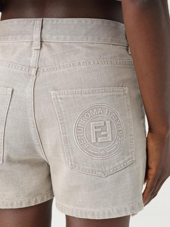 25FW 펜디 숏팬츠 FLP861ASMB F1RX9 Beige - FENDI