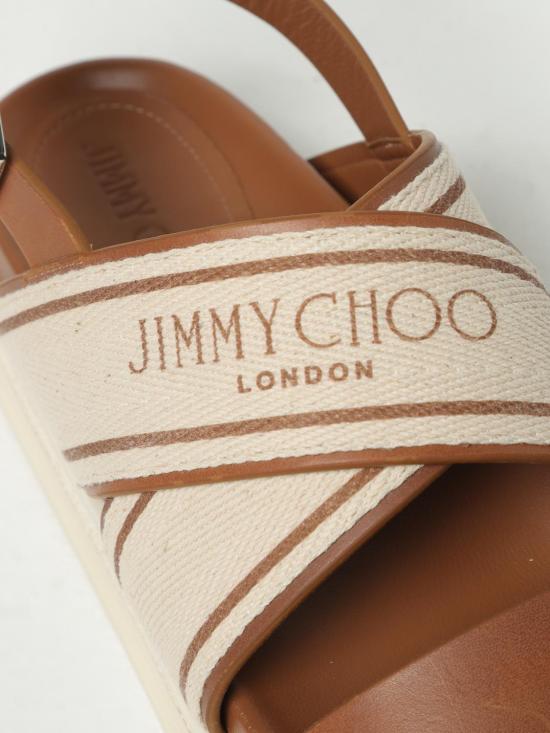 25FW 지미추 JOASANDALFLATFRJ TAN LATTE TAN Brown - JIMMY CHOO