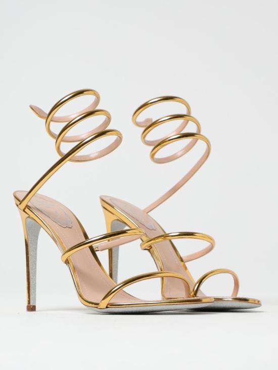 25FW 르네 카오빌라 힐/펌프스 C123511050001L018 Gold - RENE CAOVILLA