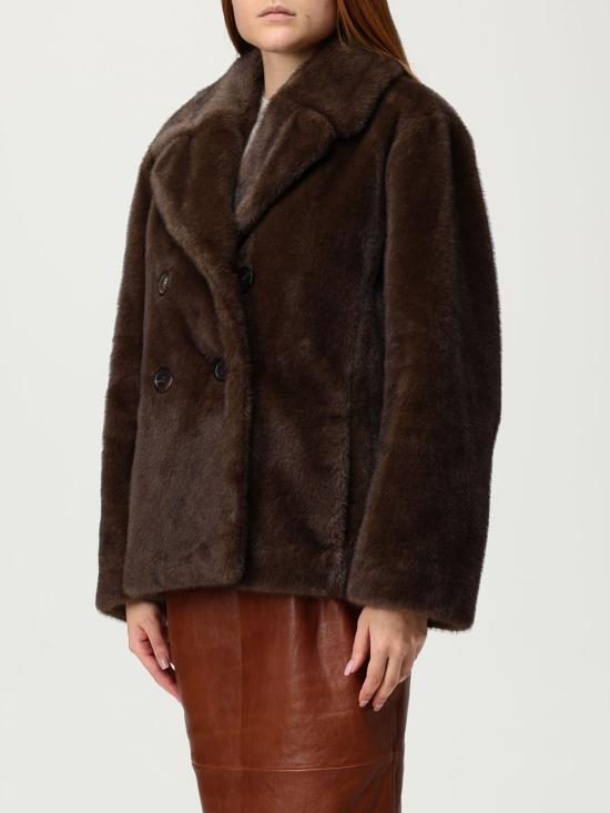 25FW 에스막스마라 로라 퍼코트 2529456013600 001 Brown - 'S MAX MARA