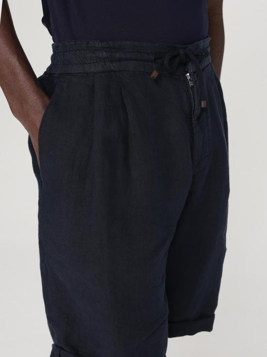 25FW 브루넬로 쿠치넬리 숏팬츠 M243DU0020 C2517 Blue - BRUNELLO CUCINELLI