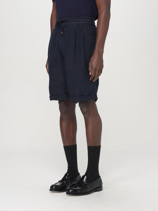 25FW 브루넬로 쿠치넬리 숏팬츠 M243DU0020 C2517 Blue - BRUNELLO CUCINELLI