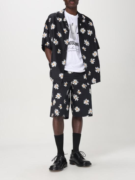 25FW 모스키노 숏팬츠 03380260 1555 Black - MOSCHINO