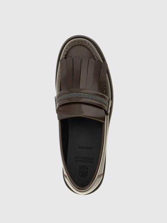25FW 브루넬로 쿠치넬리 모닐리 프린지 로퍼 MZVNG3068 C8279 Brown - BRUNELLO CUCINELLI