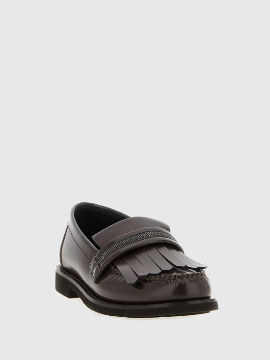 25FW 브루넬로 쿠치넬리 모닐리 프린지 로퍼 MZVNG3068 C8279 Brown - BRUNELLO CUCINELLI