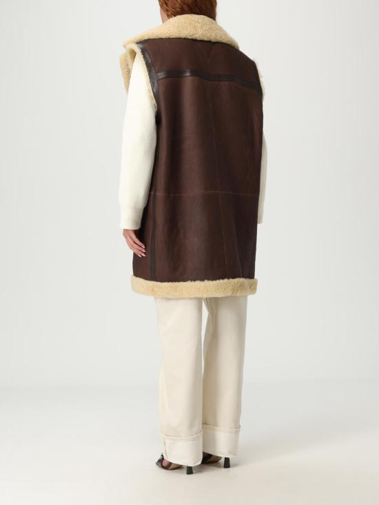 25FW 보테가베네타 코트 832381V5VK0 8979 Brown - BOTTEGA VENETA