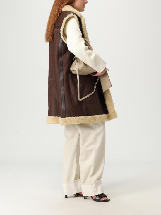 25FW 보테가베네타 코트 832381V5VK0 8979 Brown - BOTTEGA VENETA