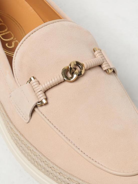 25FW 토즈 미니 버클 스트랩 스웨이드 로퍼 XXW92K0HZ00D8W C600 Beige - TODS