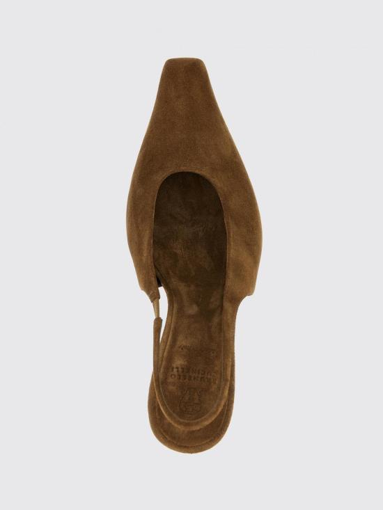 25FW 브루넬로 쿠치넬리 뮬/슬리퍼 MZSFC3058P C7495 Brown - BRUNELLO CUCINELLI