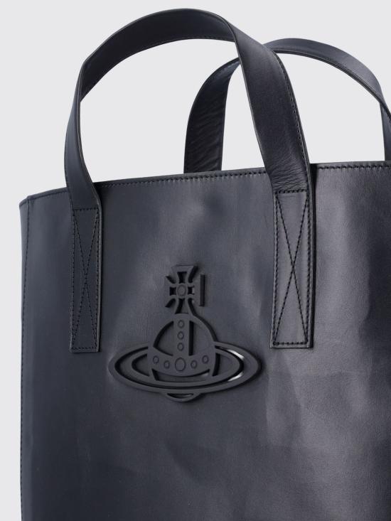 25FW 비비안웨스트우드 토트백 4D02000BUL00AN N401 Black - VIVIENNE WESTWOOD