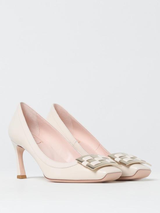 25SS 로저비비에 뮬/슬리퍼 RVW40040940BSS C019 White - ROGER VIVIER