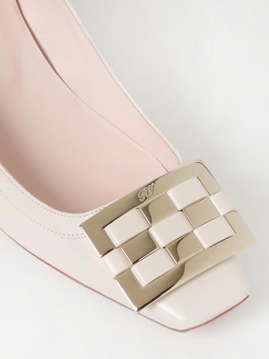 25SS 로저비비에 뮬/슬리퍼 RVW40040940BSS C019 White - ROGER VIVIER