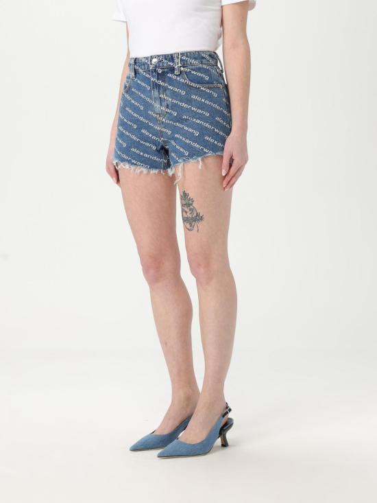 25FW 알렉산더 왕 숏팬츠 4DC1214897 460 Blue - ALEXANDER WANG
