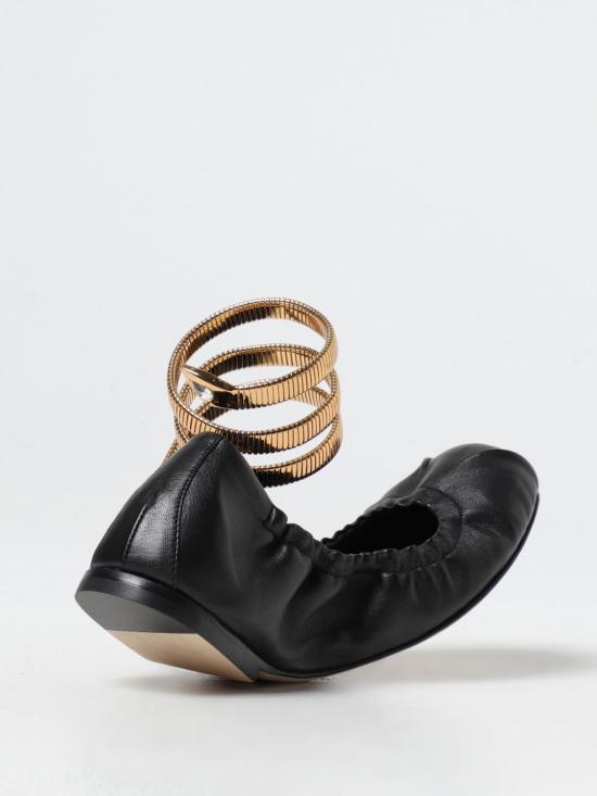 25FW 르네 카오빌라 플랫 슈즈 C12186010NA01 V017 Black - RENE CAOVILLA