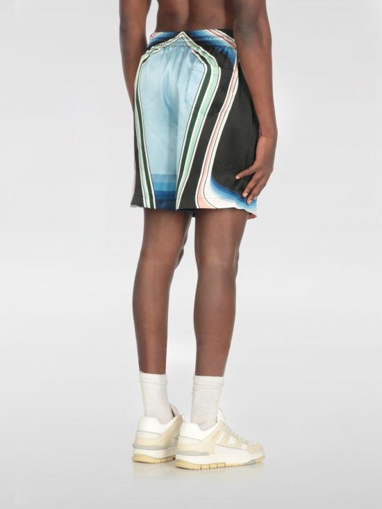 25FW 카사블랑카 숏팬츠 MPF25TR012 05 Black - CASABLANCA