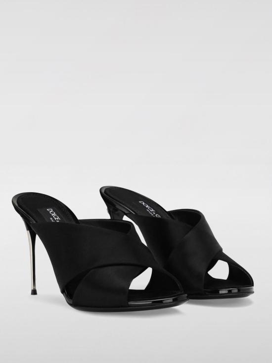 25FW 돌체앤가바나 뮬/슬리퍼 CR1738AV799 8B956 Black - DOLCE & GABBANA