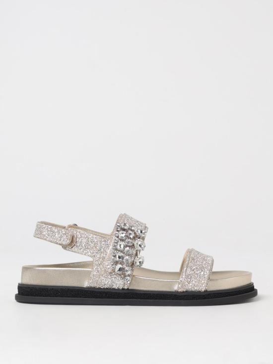 25SS 지미추 VERITYSANDALFLATGK SAND CRYSTAL Gold