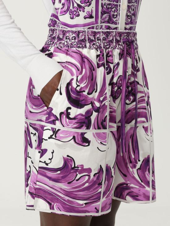 25FW 돌체앤가바나 숏팬츠 FTDBPTFI5JO H25DQ Violet - DOLCE & GABBANA