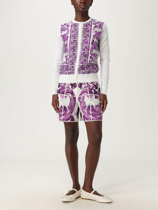 25FW 돌체앤가바나 숏팬츠 FTDBPTFI5JO H25DQ Violet - DOLCE & GABBANA