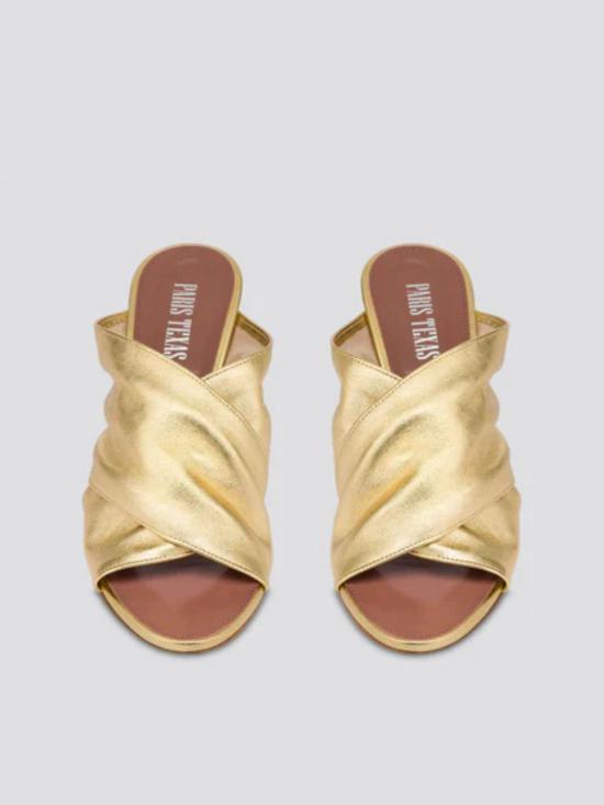 25SS 파리텍사스 뮬/슬리퍼 PX1611XNPLS Gold - PARIS TEXAS