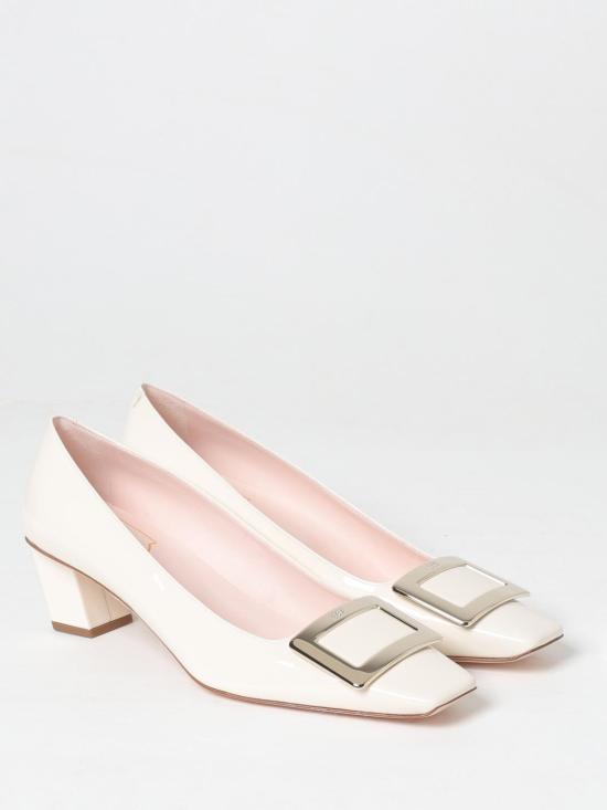 26SS 로저비비에 벨 비비어 펌프스 힐 RVW00600920D1P 9999 White - ROGER VIVIER