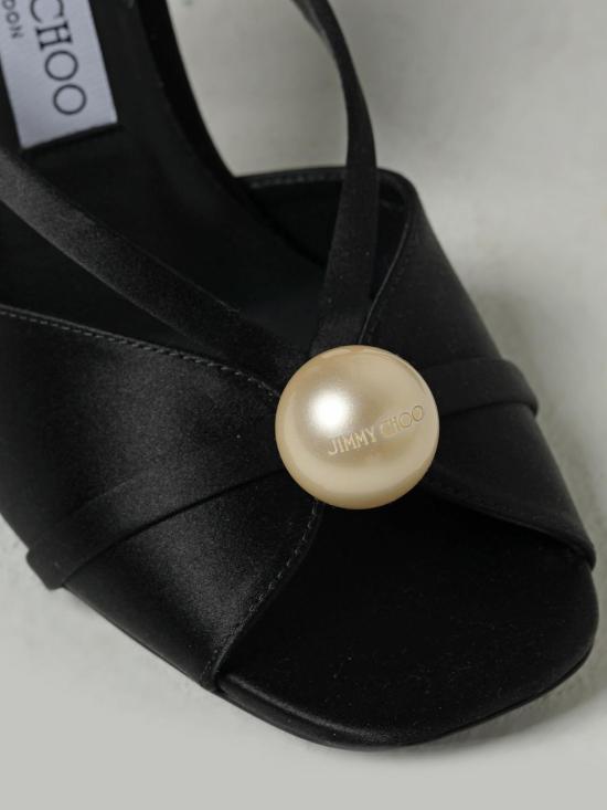 25FW 지미추 힐/펌프스 SIVA95AOD BLACK WHITE Black - JIMMY CHOO