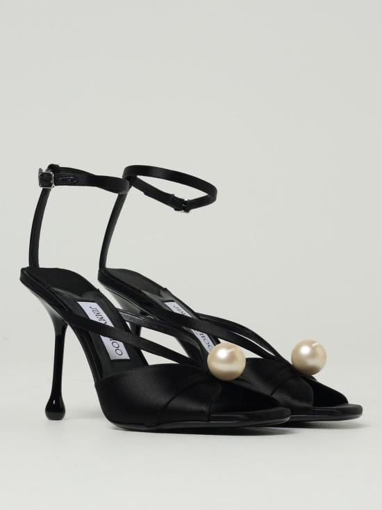 25FW 지미추 힐/펌프스 SIVA95AOD BLACK WHITE Black - JIMMY CHOO