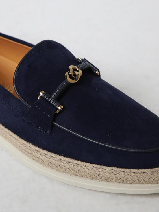 25FW 토즈 미니 버클 스트랩 스웨이드 로퍼  XXW92K0HZ00D8W U824 Blue - TODS