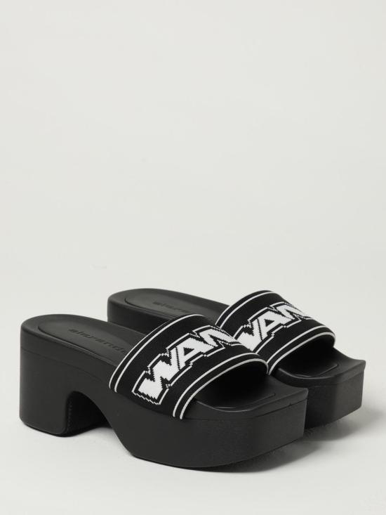 25FW 알렉산더 왕 뮬/슬리퍼 30325S003 001 Black - ALEXANDER WANG